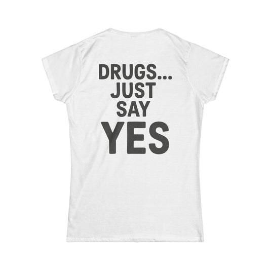 Color: White | Just Say Yes Women's Tee