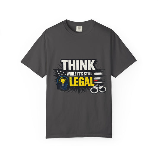 Color: Graphite | Thought Criminal | Garment-Dyed Tee — AttitudeShirts