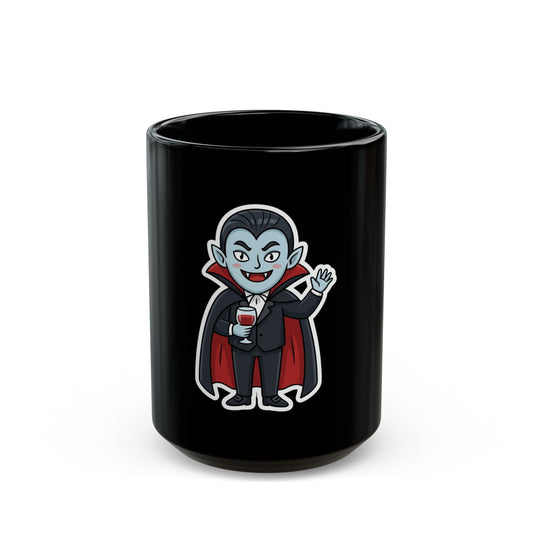 "Dracula" Black Ceramic Mug