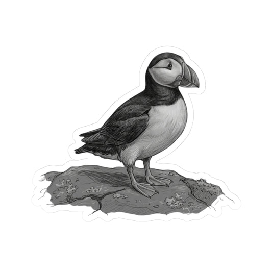 "Pencil Sketch Art Puffin" Sticker — Main