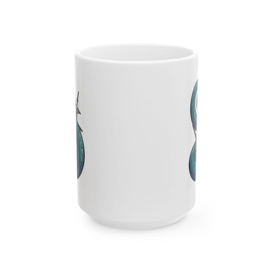 "The Kraken (Norse-Global Maritime)" White Ceramic Mug — Graphic