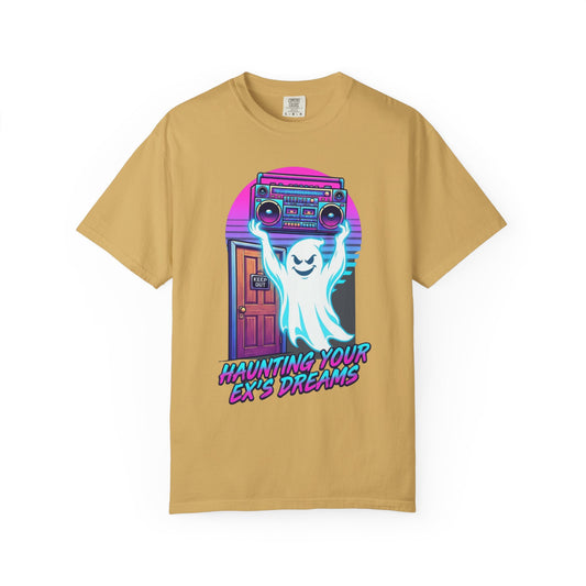 Color: Mustard | Haunting Your Ex's Dreams Unisex Garment-Dyed Tee