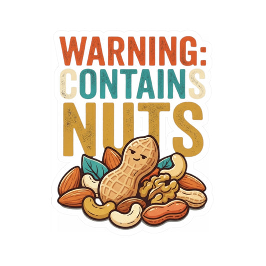 "Warning Contains Nuts" Sticker — Main