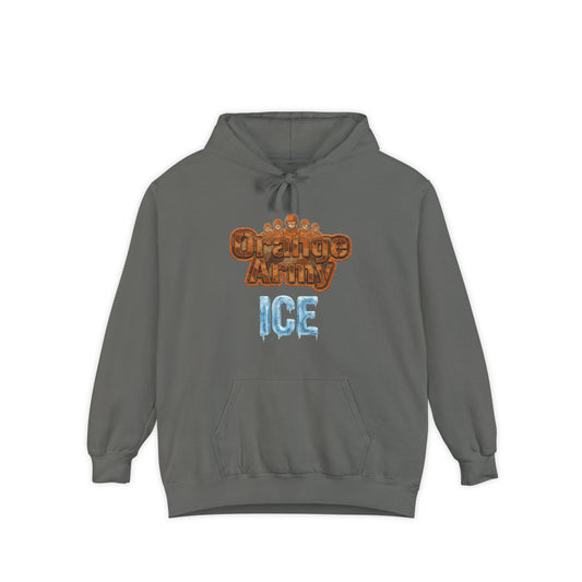 Color: Grey | Cold-Blooded Infantry | Garment-Dyed Hoodie — AttitudeShirts