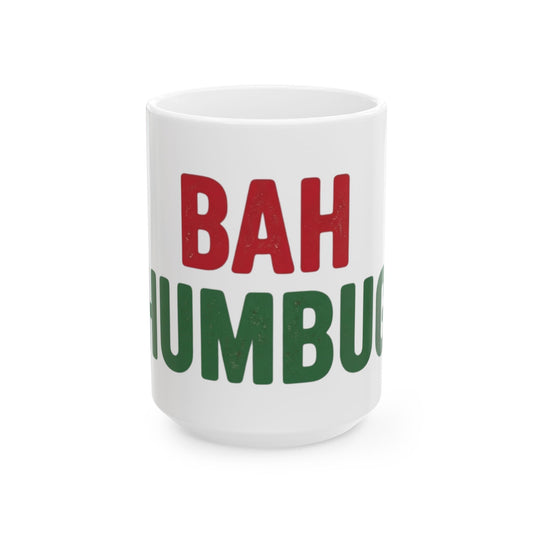 "Bah Humburg" White Ceramic Mug — Graphic