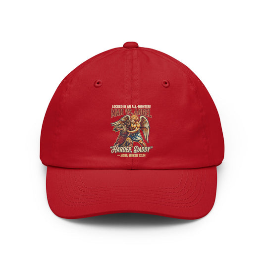 Color: Red | Good Book Series Man vs Angel Dad Hat