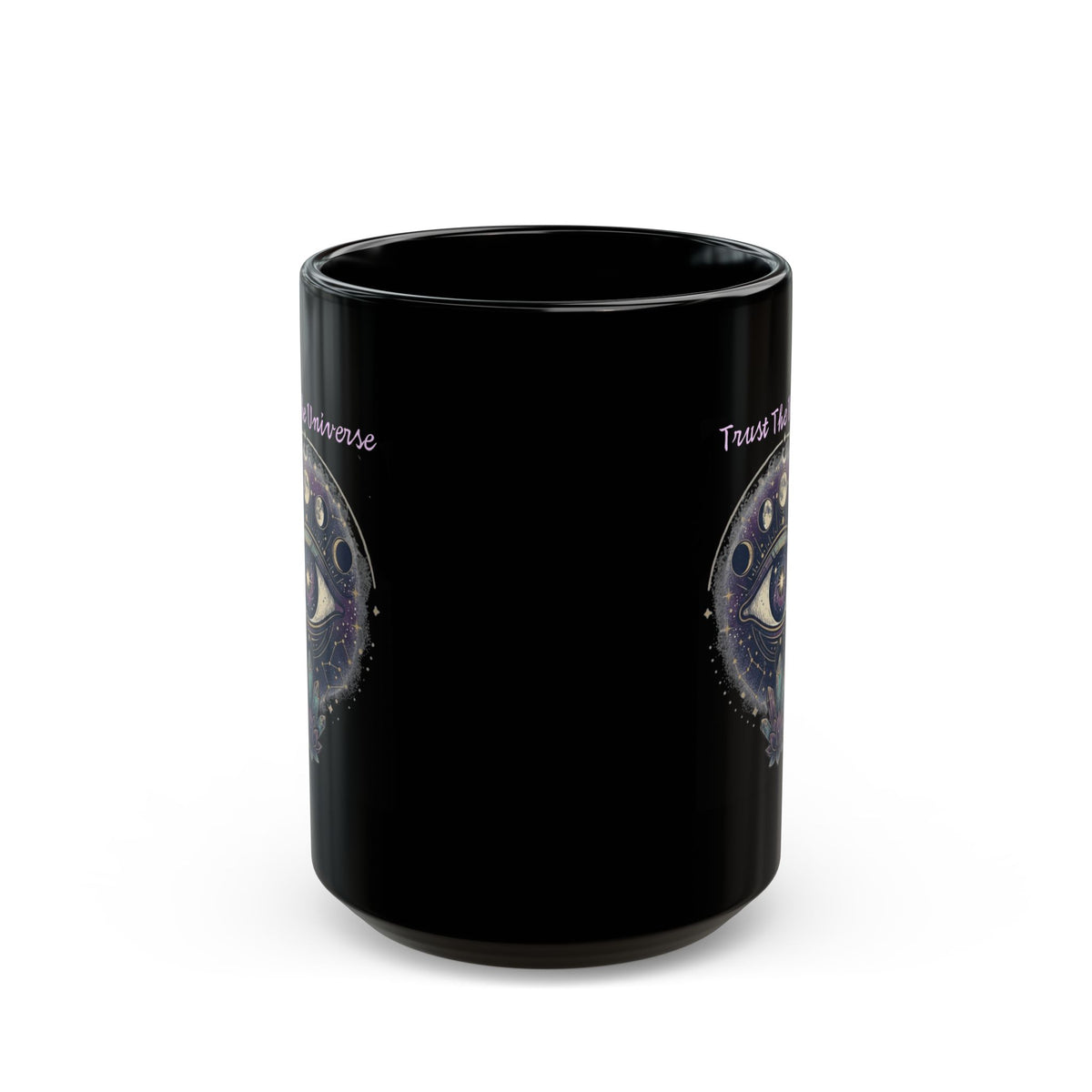"Trust the Universe" Black Ceramic Mug