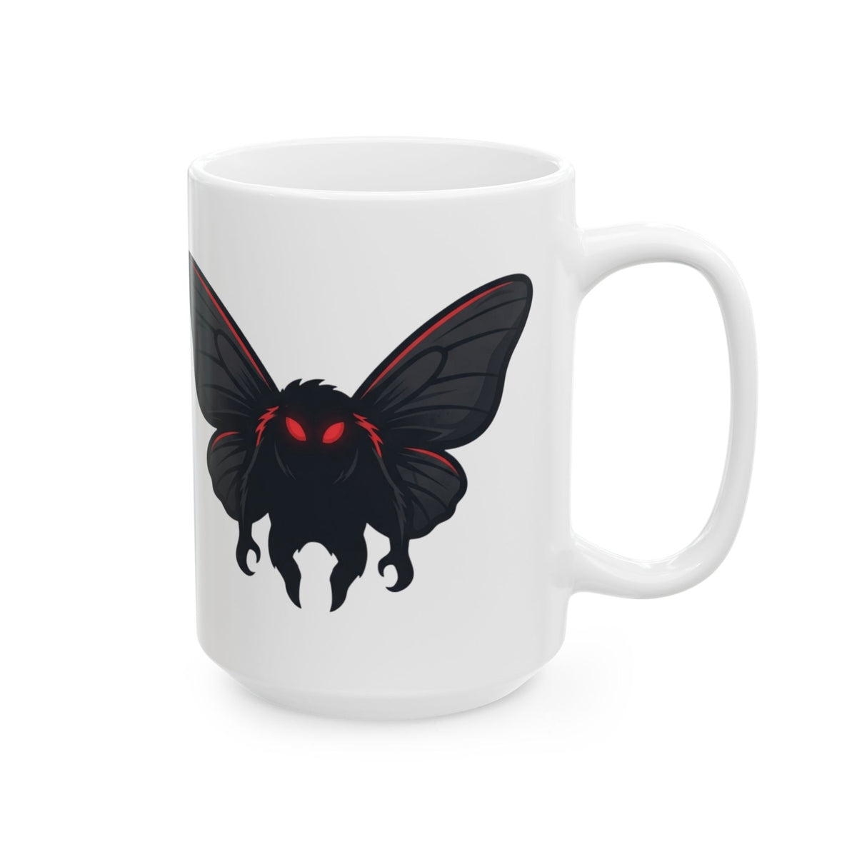 "Mothman (West Virginia, USA)" White Ceramic Mug — Graphic