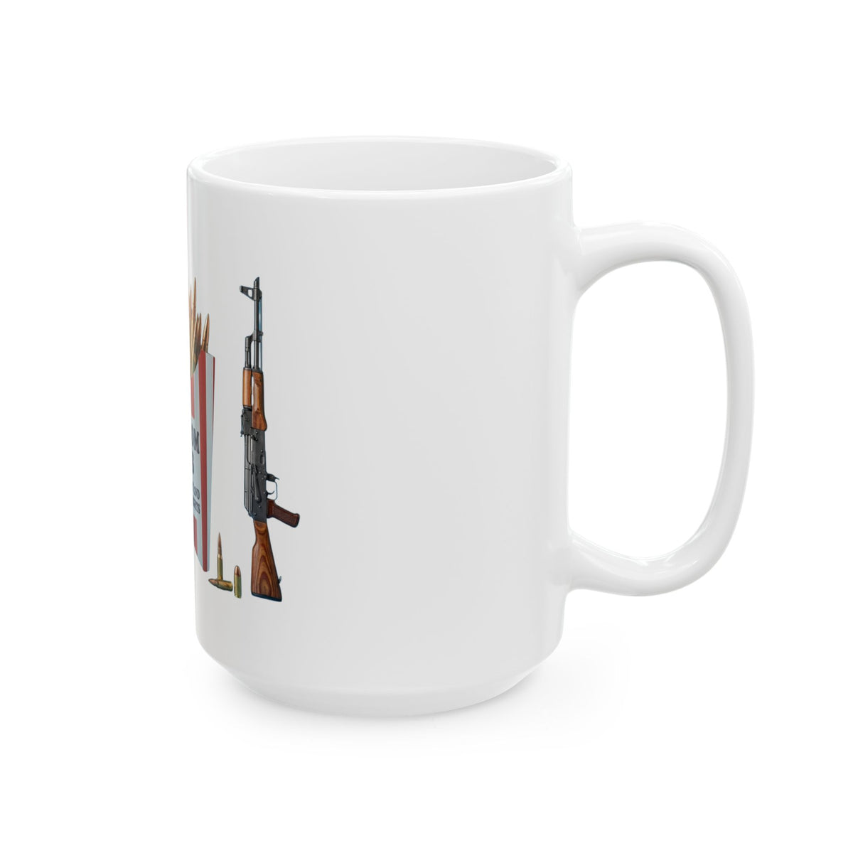 "Freedom Fries" White Ceramic Mug