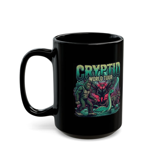 "Puzizia (Global-Cryptid Mashup) Cryptid World Tour" Black Ceramic Mug