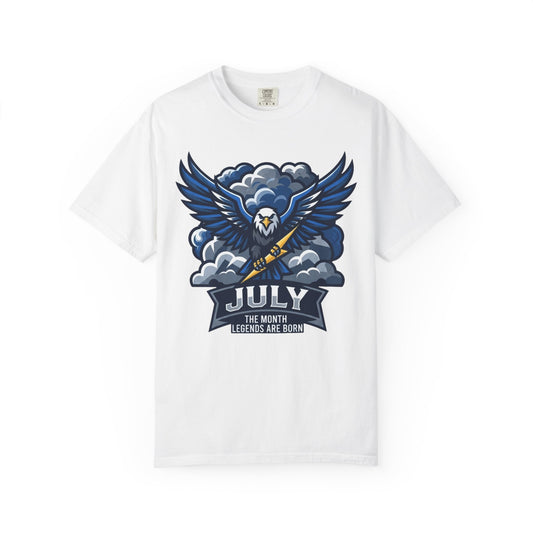 Color: White | July Legend Unisex Garment-Dyed Tee