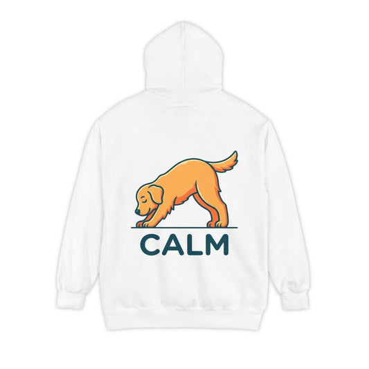 Color: White | Dog CALM Garment-Dyed Hoodie