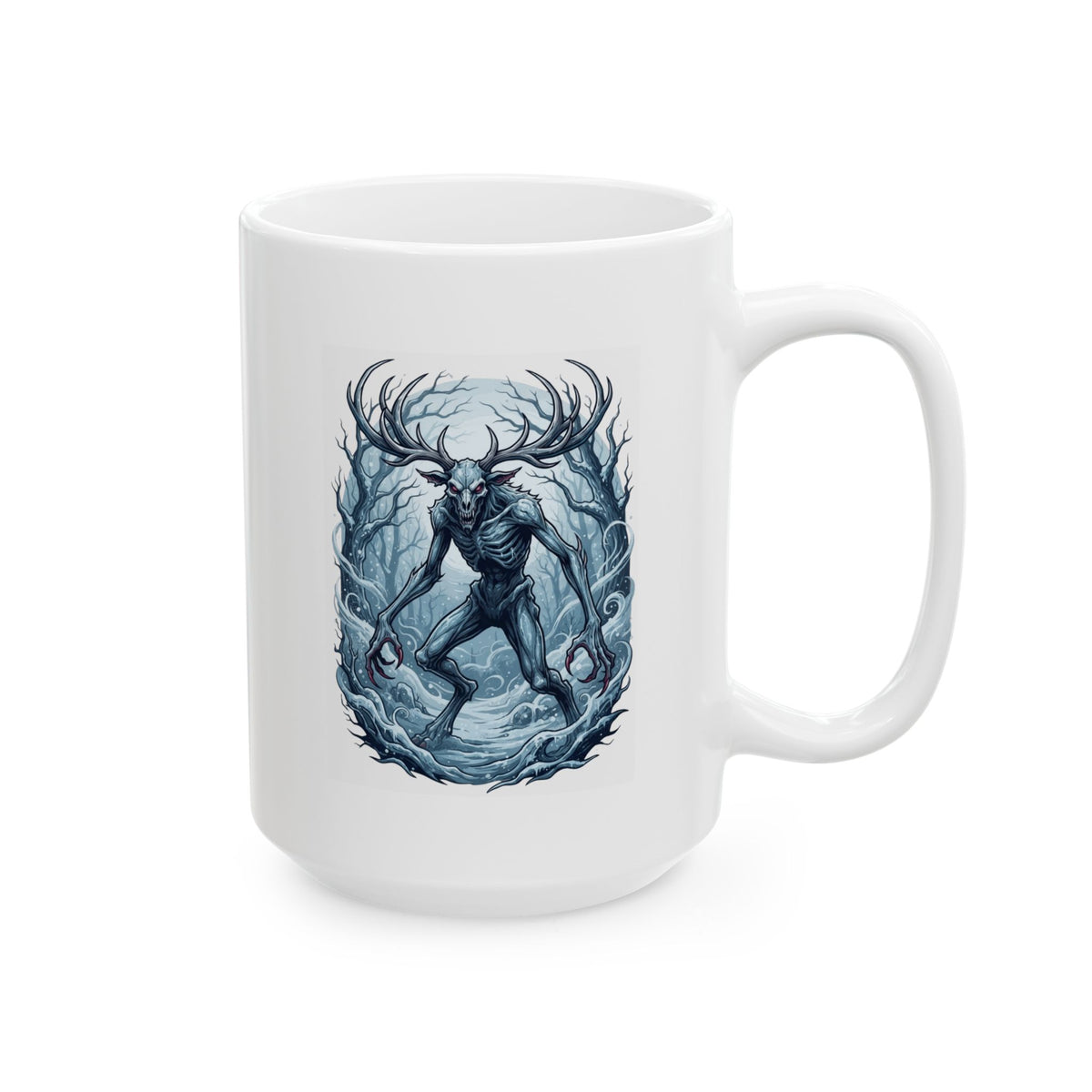 "Wendigo (Algonquian Folklore)" White Ceramic Mug
