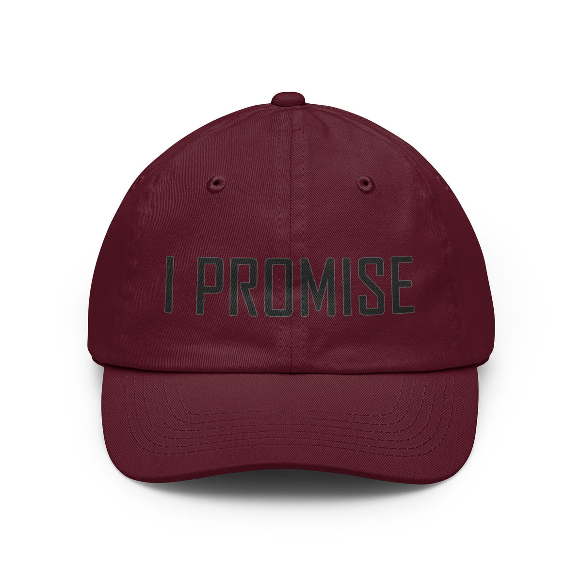 Color: Maroon | Promise I'm Worse Dad Hat — Graphic
