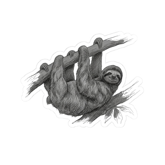 "Pencil Sketch Art Sloth" Sticker — Main