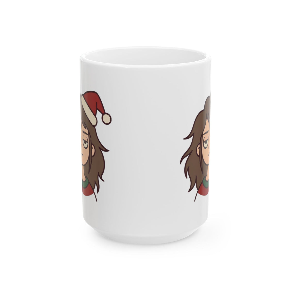 "Christmas Is Ruined" White Ceramic Mug — Graphic