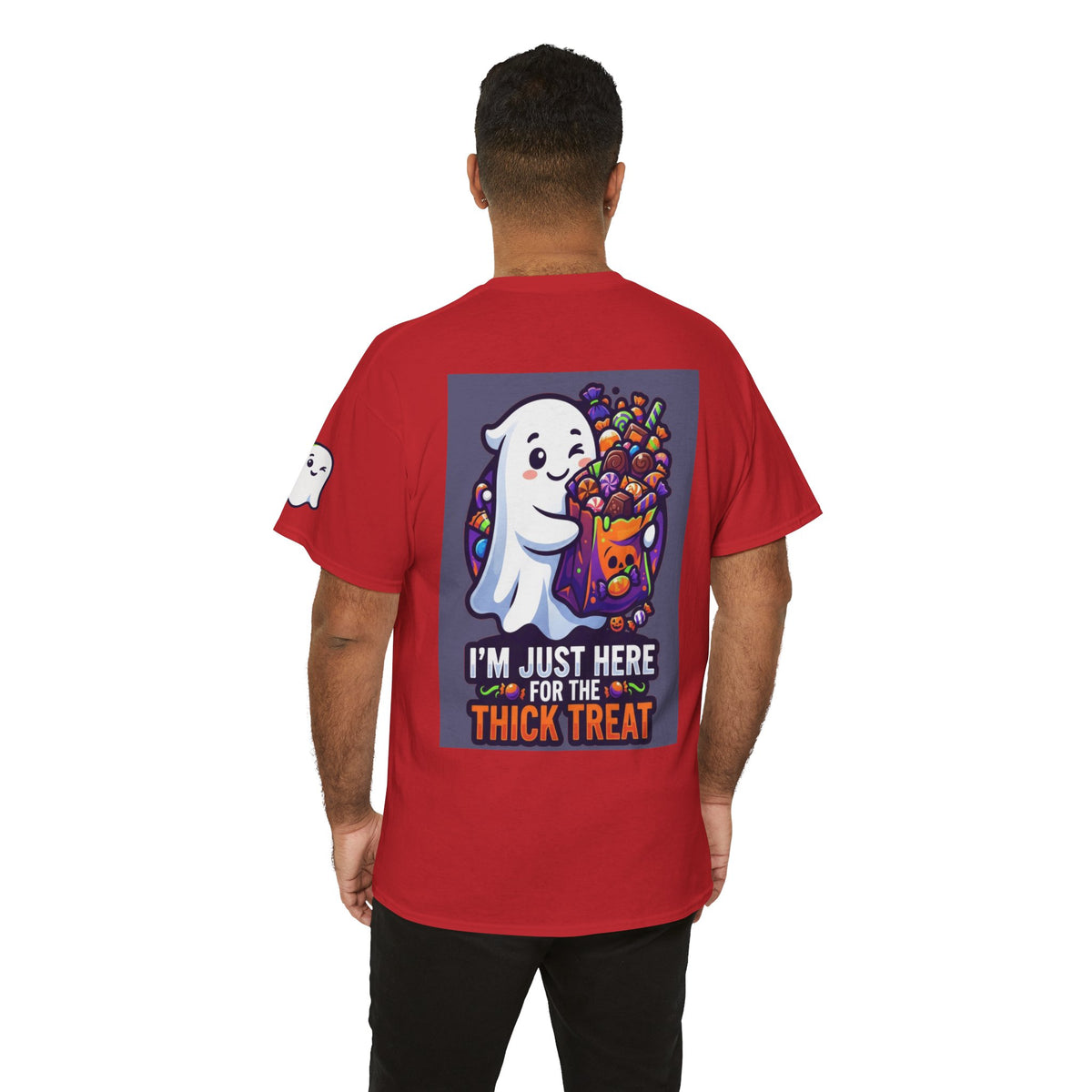 Color: Red | I'm Just Here For The Thick Treat Premium Graphic Tee