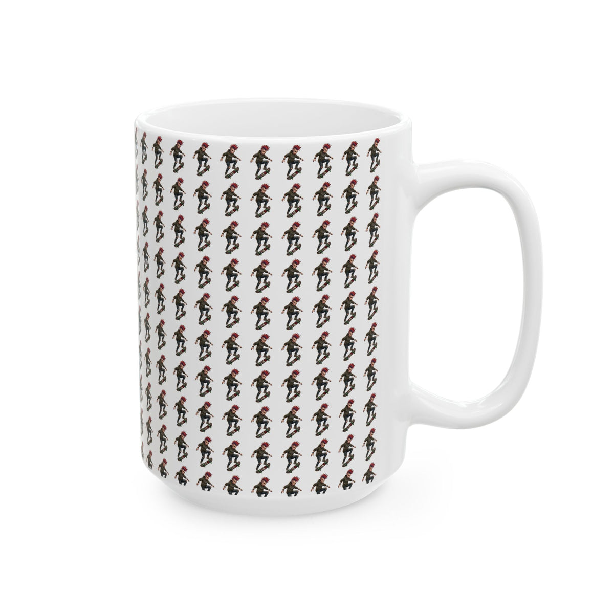 "Riot" White Ceramic Mug