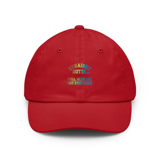 Color: Red | Straight Outta Not Even Dad Hat