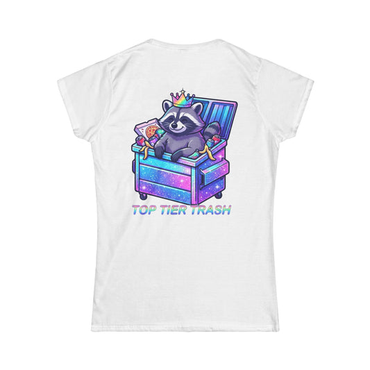 Color: White | Top Tier Trash Women's Tee
