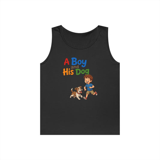 Color: Black | A Boy And His Dog Tank Top