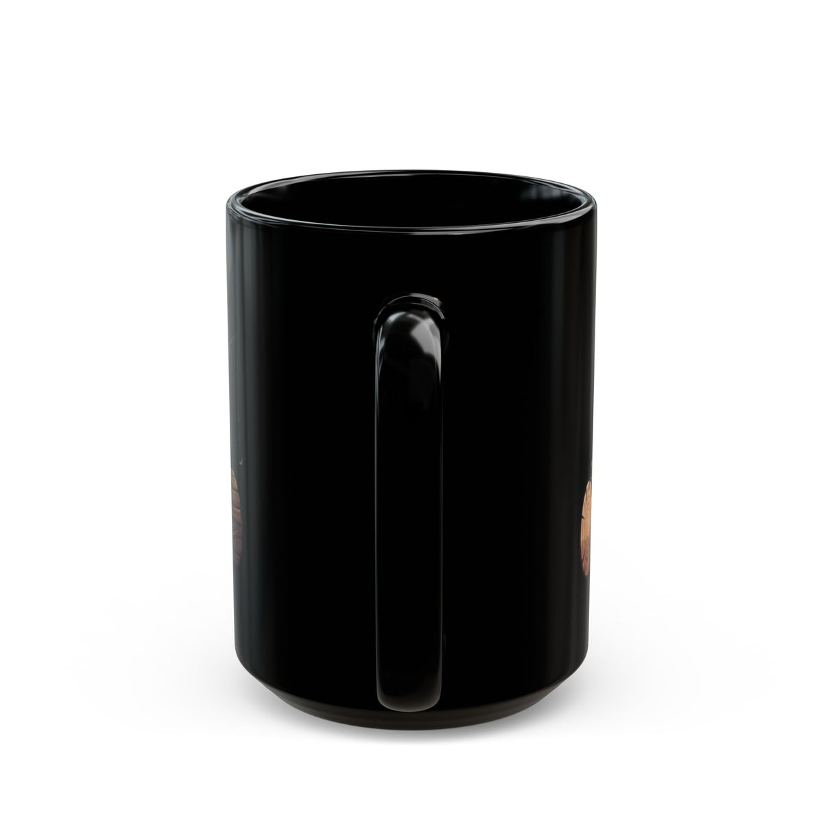 "Bear Master Baiter" Black Ceramic Mug — Graphic