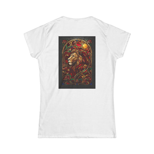 "Stained Glass Sign LEO" Women's Tee