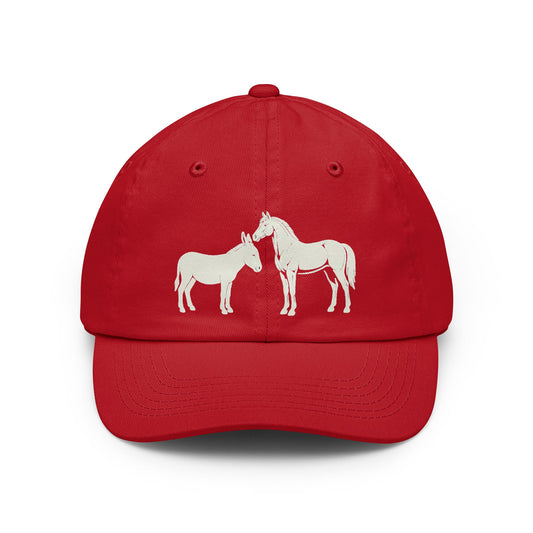 Color: Red | Good Book Series Ezekiel 23 20 Love Language Dad Hat — Graphic