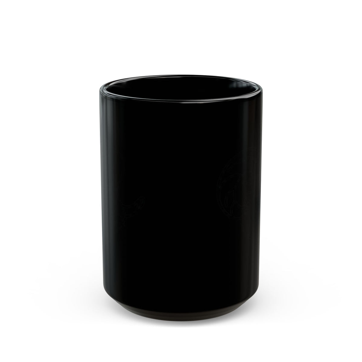 "Aries The Minimalist Ram" Black Ceramic Mug