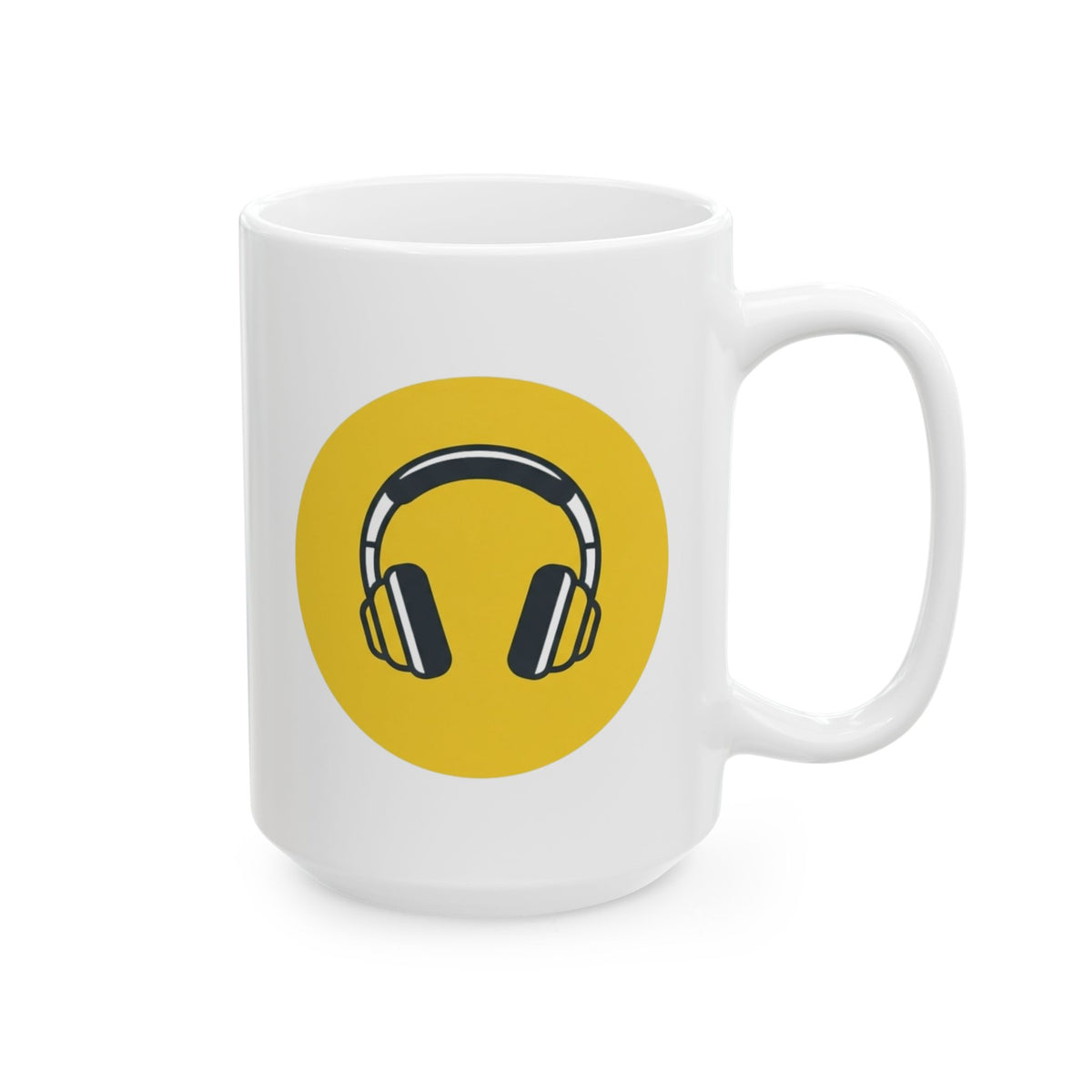 "Sensory At Capacity" White Ceramic Mug — Graphic