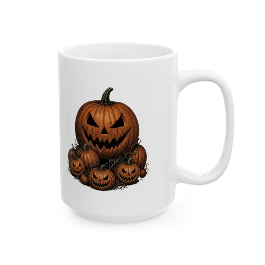 "Halloween Nun" White Ceramic Mug — Graphic