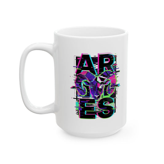 "Aries" White Ceramic Mug