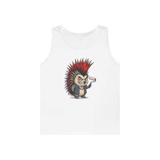 Color: White | Punkupine Tank Top