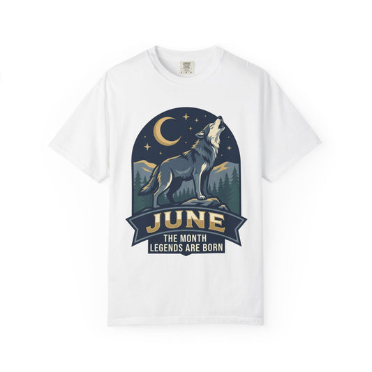 Color: White | June Legend Unisex Garment-Dyed Tee