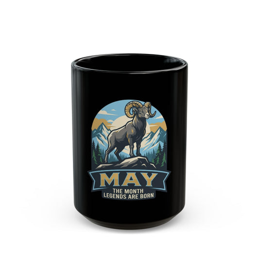 "May Legend" Black Ceramic Mug