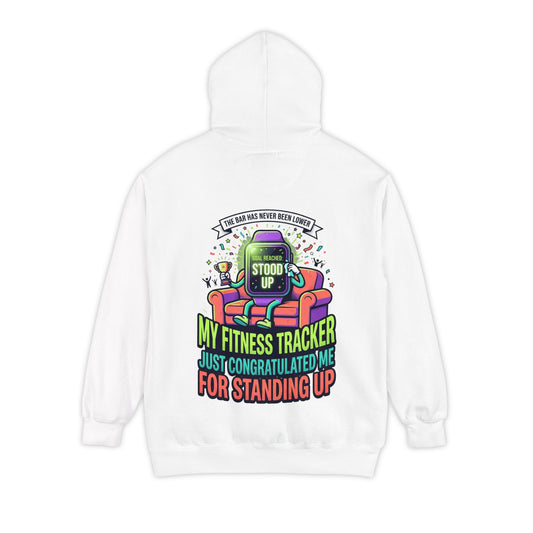 Color: White | The Bar Has Never Been Lower Garment-Dyed Hoodie