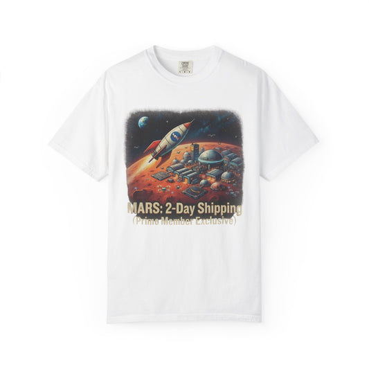 Color: White | Mars 2 Day Shipping Unisex Garment-Dyed Tee