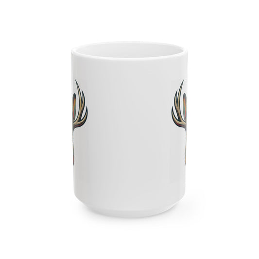"Jackalope (American Folklore)" White Ceramic Mug — Graphic