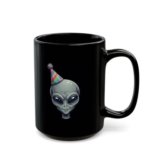 "I Came For the Probing" Black Ceramic Mug — Graphic