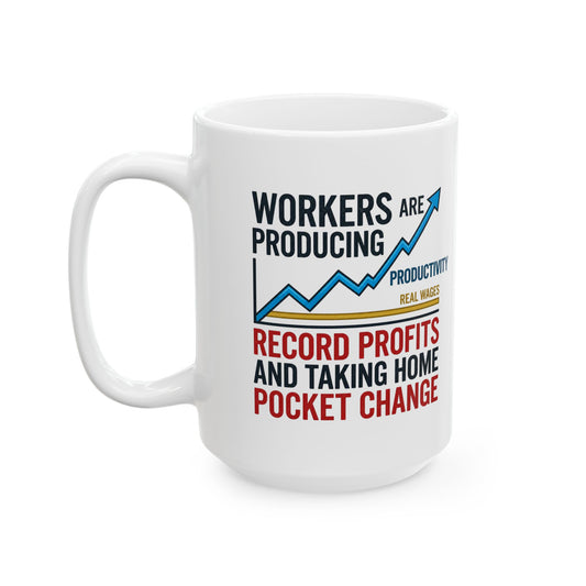 "Protest Series - Share The Value" White Ceramic Mug