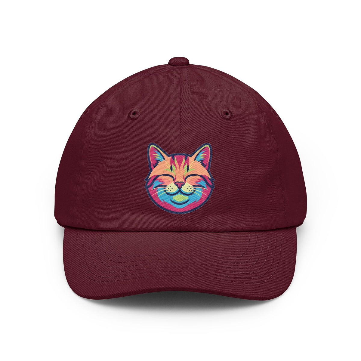 Color: Maroon | Always Cuddle Your Pussy Dad Hat