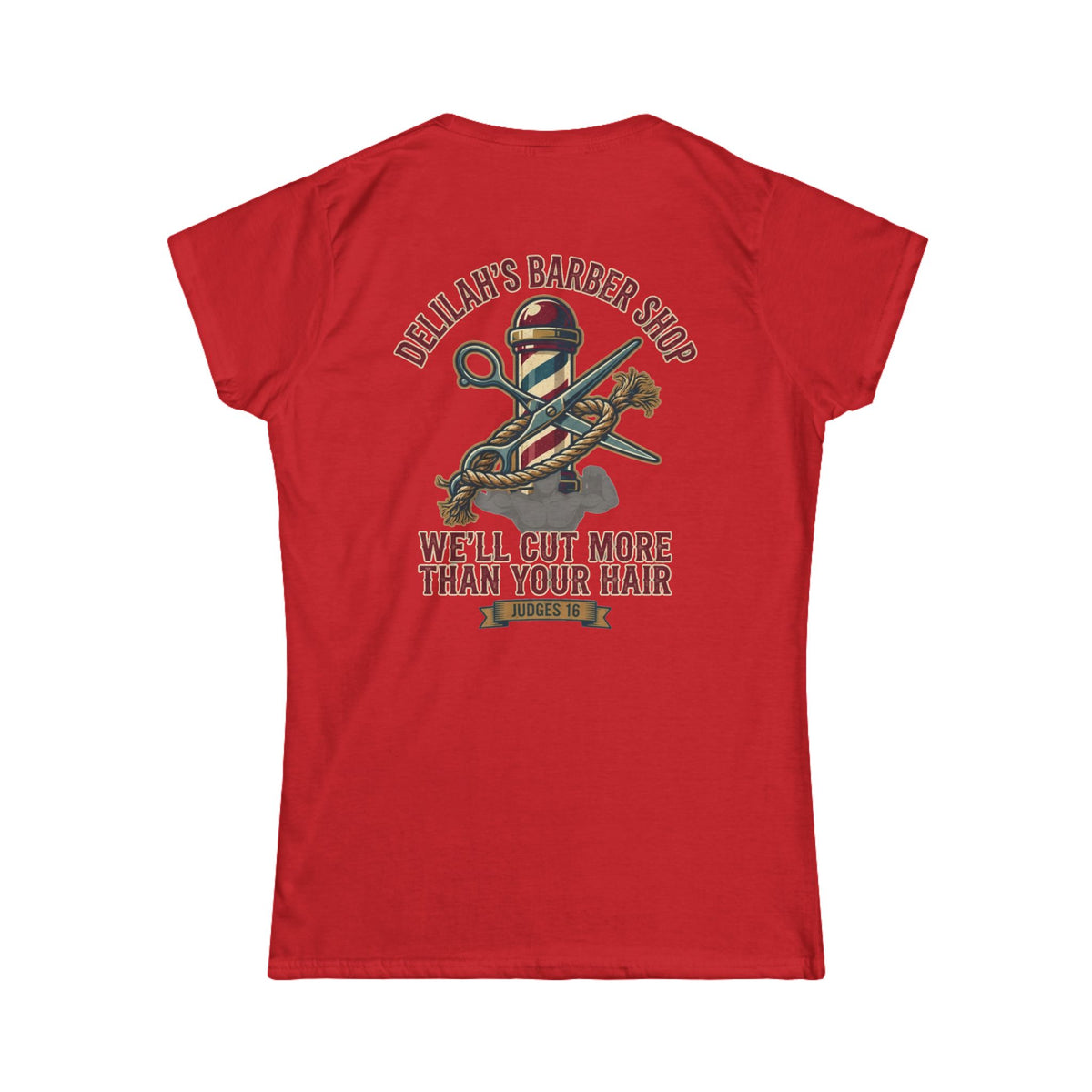 "Good Book Series Delilah's Barber Shop" Women's Tee