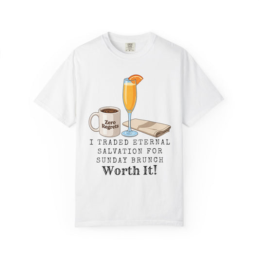 Color: White | Brunch So Hard | Garment-Dyed Tee — AttitudeShirts
