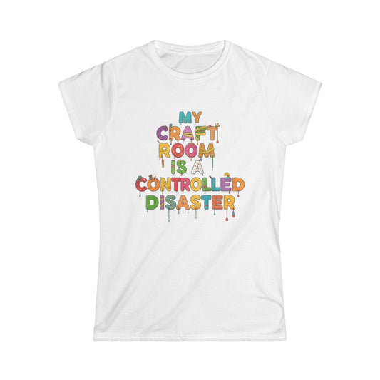 Color: White | My Craft Room, My Rules | Women's Tee — AttitudeShirts