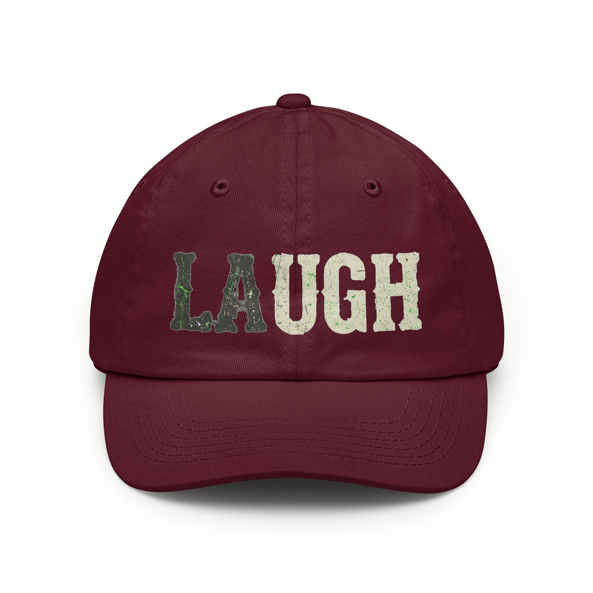 Color: Maroon | Choose to Laugh Dad Hat — -C