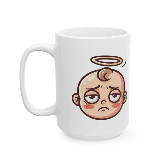 "Sweet Baby Jesus" White Ceramic Mug — Graphic
