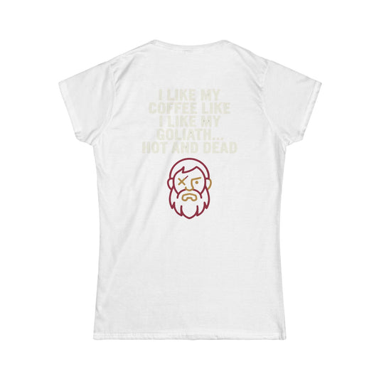 Color: White | Good Book Series Coffee Hot and Dead Women's Tee