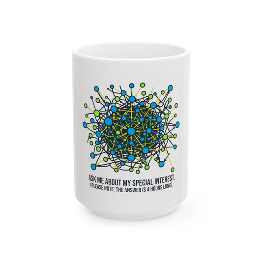 "Special Interest" White Ceramic Mug