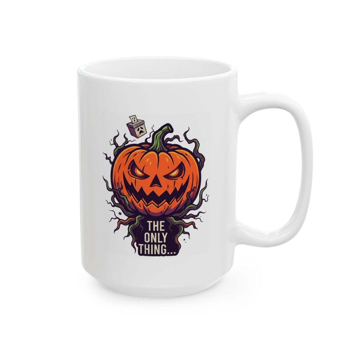 "Current Politics" White Ceramic Mug — Graphic