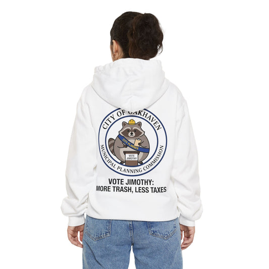 Color: White | Jimothy Garment-Dyed Hoodie